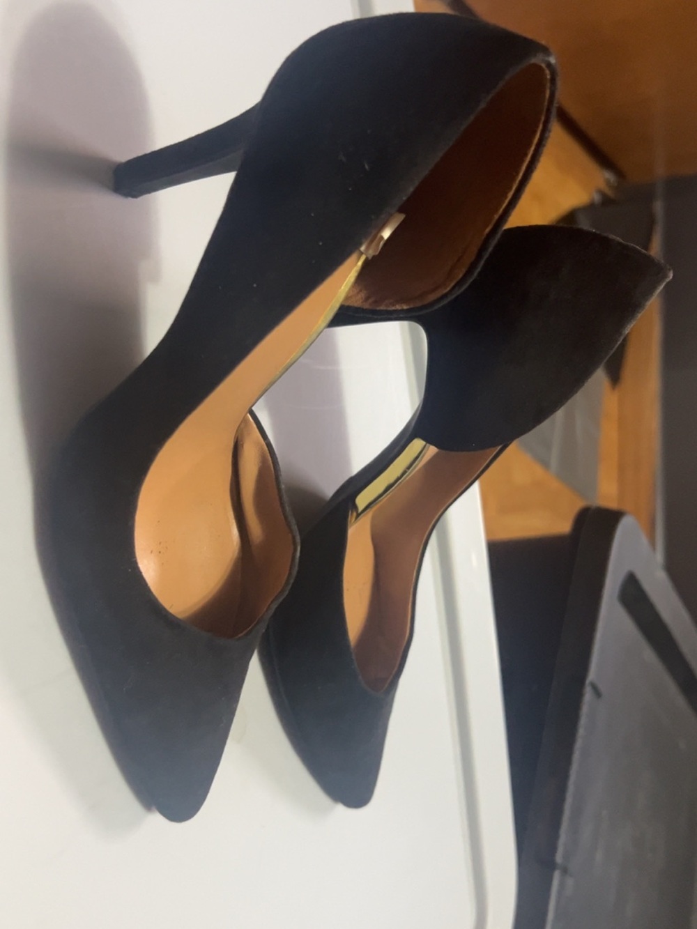 Merona Black Pointed-Toe Stiletto Pumps